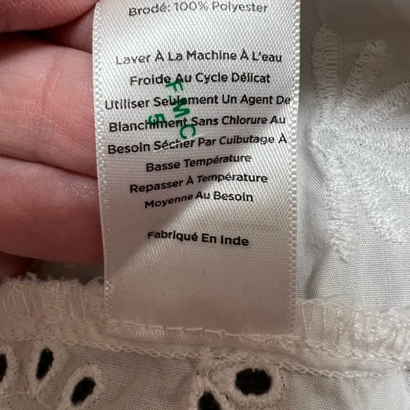 Talbots White Floral Embroidered Top - Picture 7 of 7